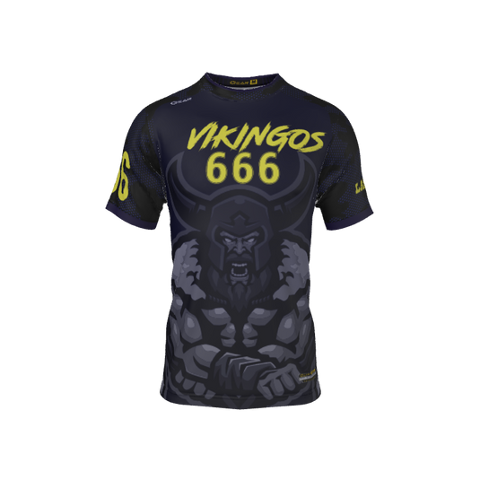 Mens Jerseys Viking Mascot Crew Neck Short Sleeve Jersey. (x 17)