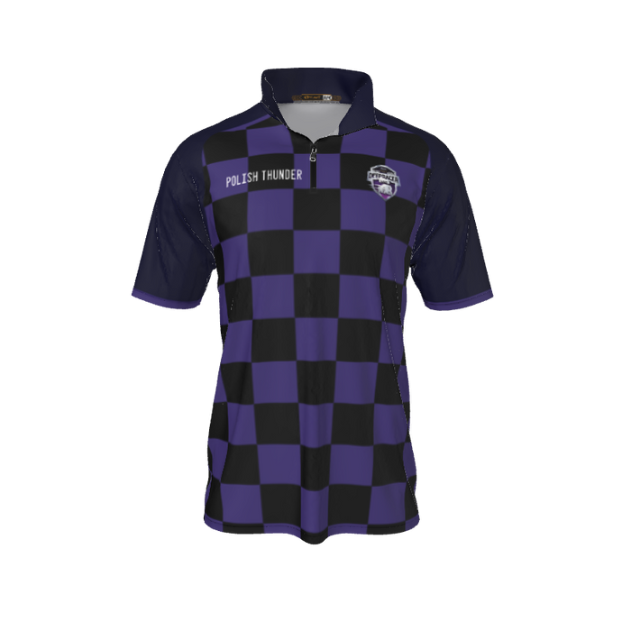 Collared Shirts Checker QTR Zip Short Sleeve. (x 2)