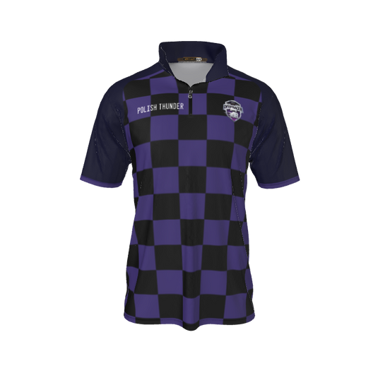 Collared Shirts Checker QTR Zip Short Sleeve. (x 2)