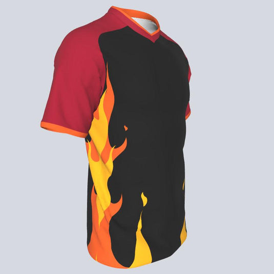 Fire Custom Two Button Baseball Jersey – Gear Team Apparel