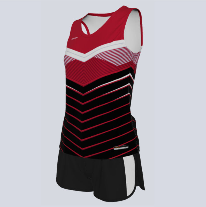 Load image into Gallery viewer, Ladies Custom Track Singlet Fusion Set
