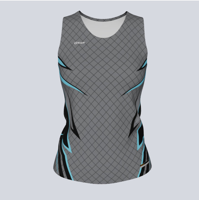 Ladies Custom Fitted Track Singlet Hawk Jersey