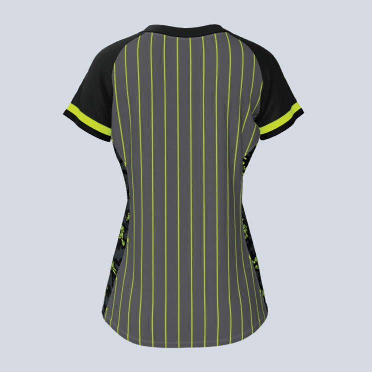 Load image into Gallery viewer, Ladies Hit Two Button Custom Softball Jersey
