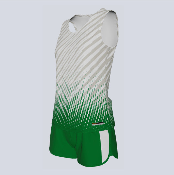 Load image into Gallery viewer, Ladies Custom Track Singlet Jett Set
