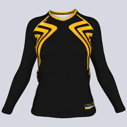 Ladies Athena Fitted Long Sleeve Front