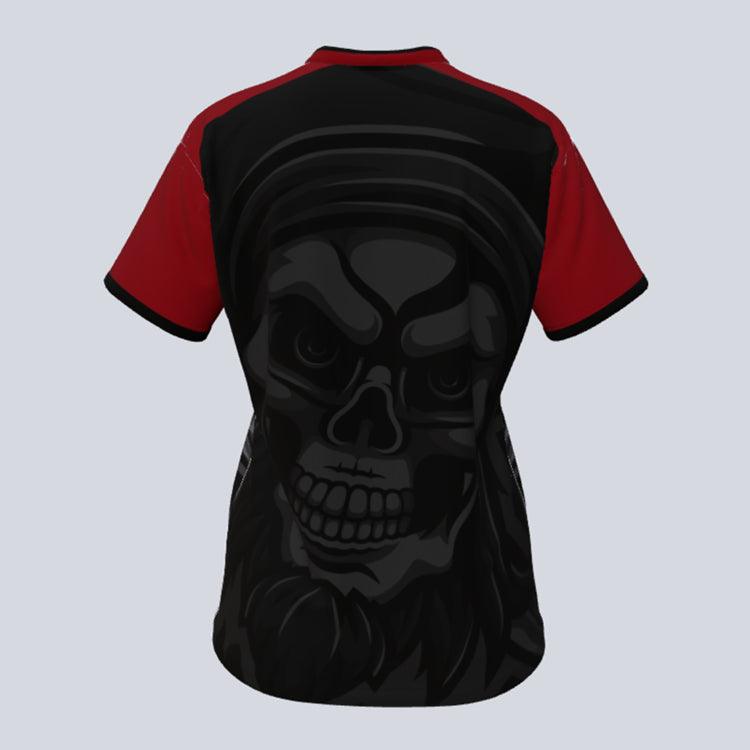 Load image into Gallery viewer, Pirate Skull--ladies-mascot--back
