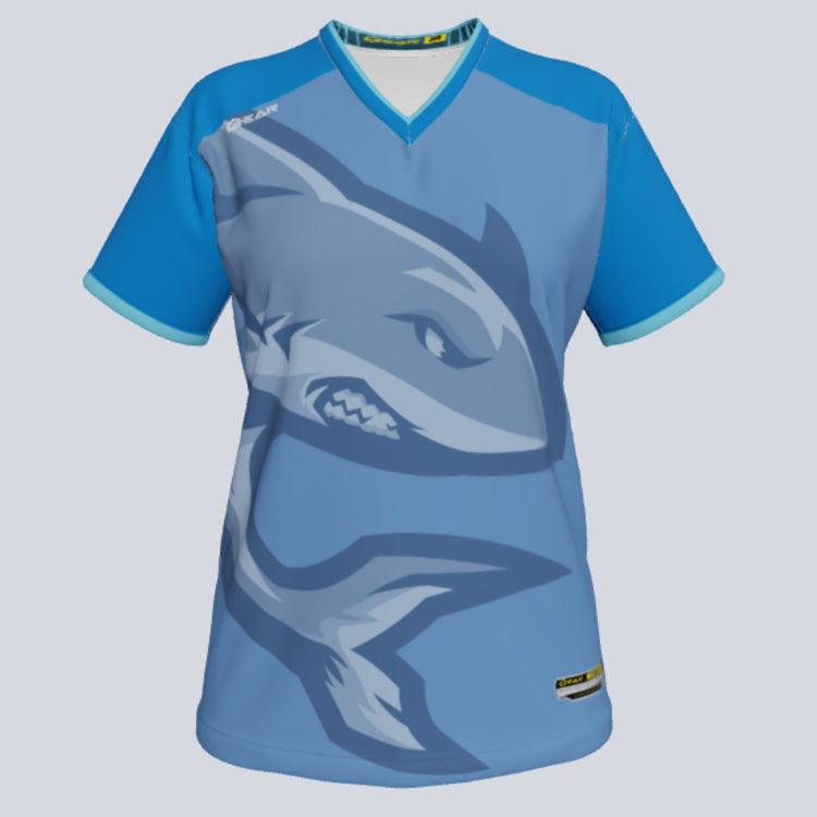 Load image into Gallery viewer, Shark--ladies-mascot--front
