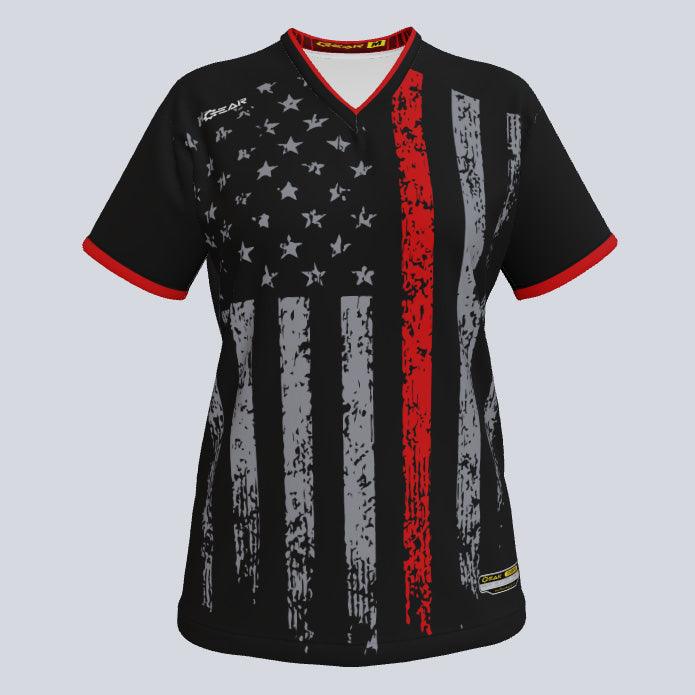 Load image into Gallery viewer, thinline-red--wms-jersey-front
