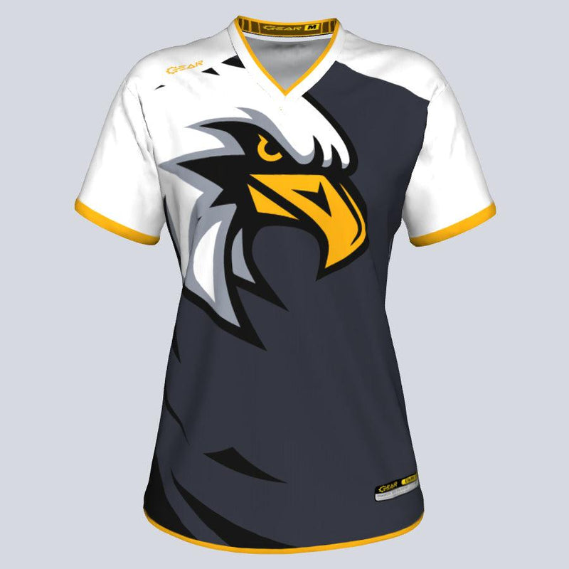 Ladies V Eagle Custom Jersey | Custom Team Jerseys | XS to 3XL | Breathable Loose Fit