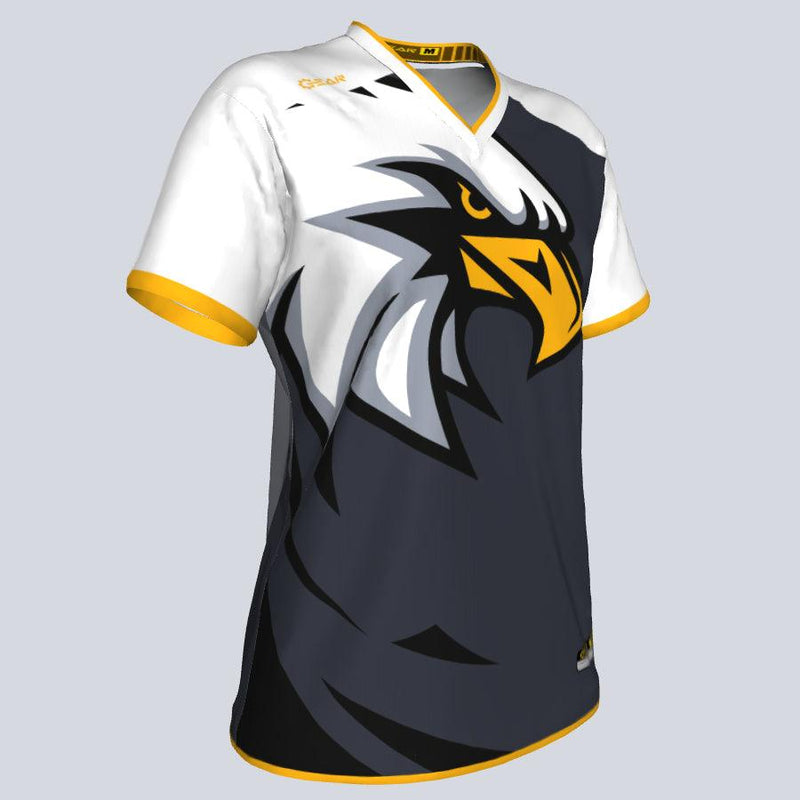 Load image into Gallery viewer, Womens--J-vneck jersey-Eagle-Glam
