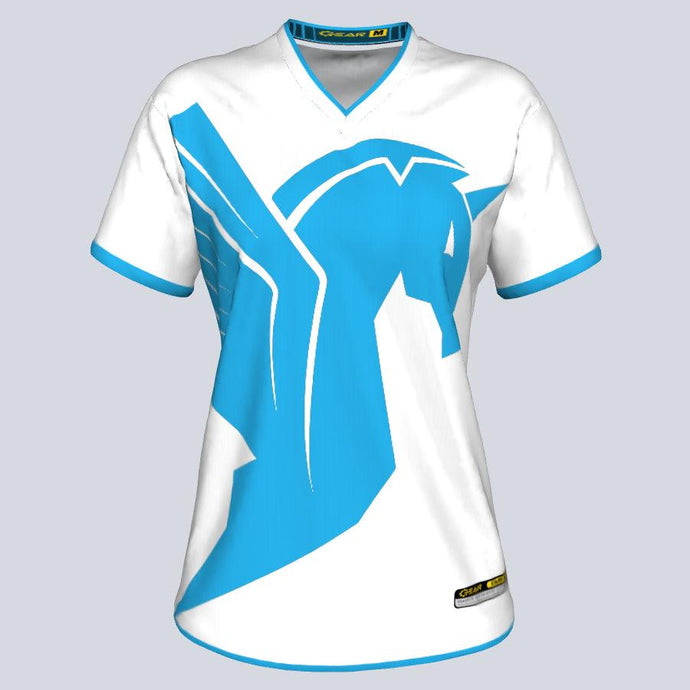 Womens--J-vneck jersey-Pegasus-Front