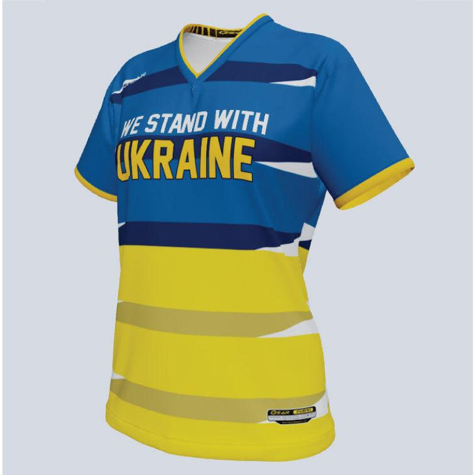 Ladies We Stand With Ukraine Movement Custom Jersey