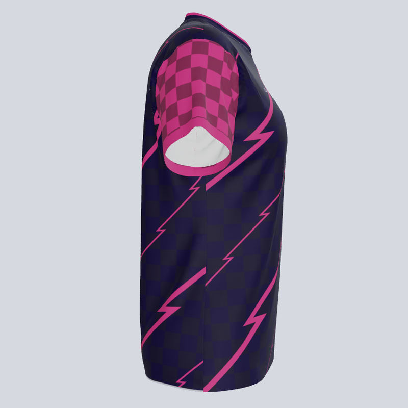 Load image into Gallery viewer, Side view of breathable ladies Zap jersey
