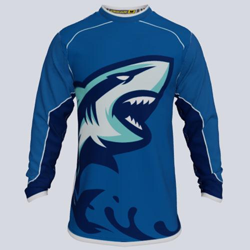 Load image into Gallery viewer, LS Crew Neck Shark Front

