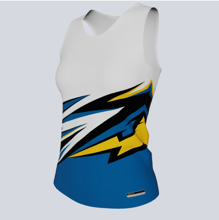 Load image into Gallery viewer, Ladies Custom Fitted Track Singlet Ninja Jersey
