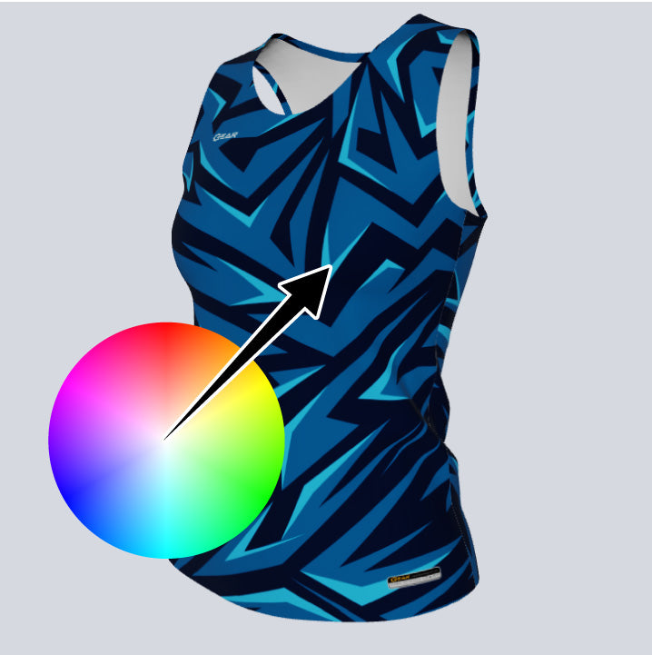 Load image into Gallery viewer, Ladies Custom Fitted Track Singlet Notorious Jersey
