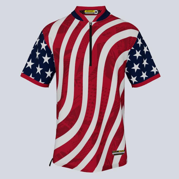 Load image into Gallery viewer, USFLAG-cage-jacket-Front
