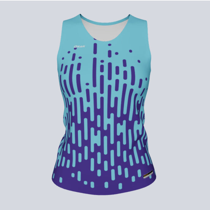 Ladies Custom Fitted Track Singlet Rise Jersey