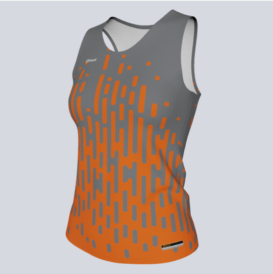 Ladies Custom Fitted Track Singlet Rise Jersey