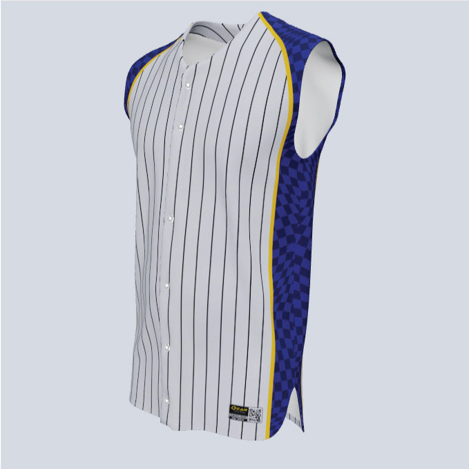 Load image into Gallery viewer, Full Button Baseball Slam Custom Sleeveless Jersey
