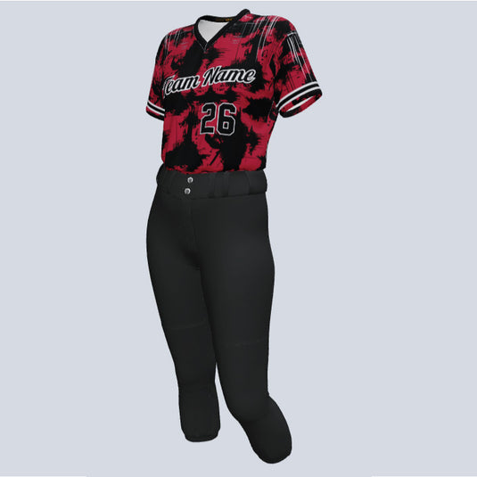 Custom Ladies Flare Softball Team Kit