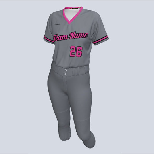 softball pinstripe uniform