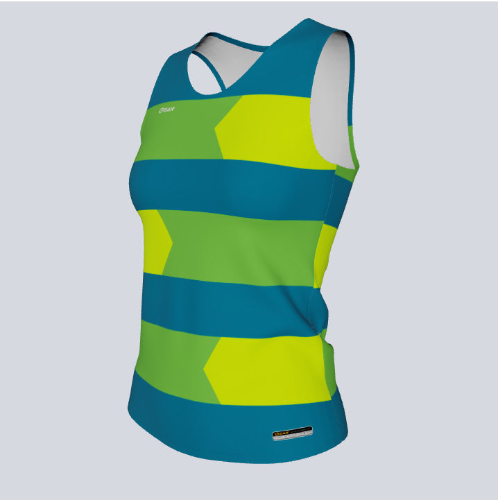 Load image into Gallery viewer, Ladies Custom Fitted Track Singlet Speed Jersey
