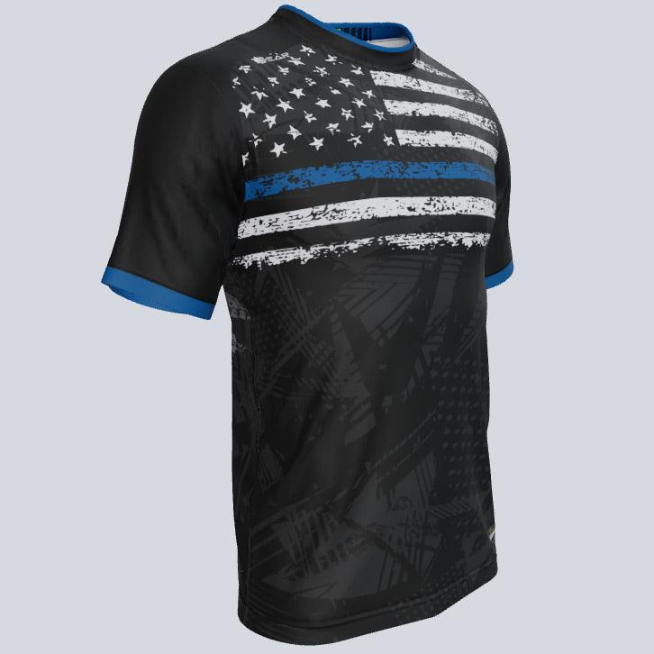 Load image into Gallery viewer, thinline3--custom-us-jersey-qtr
