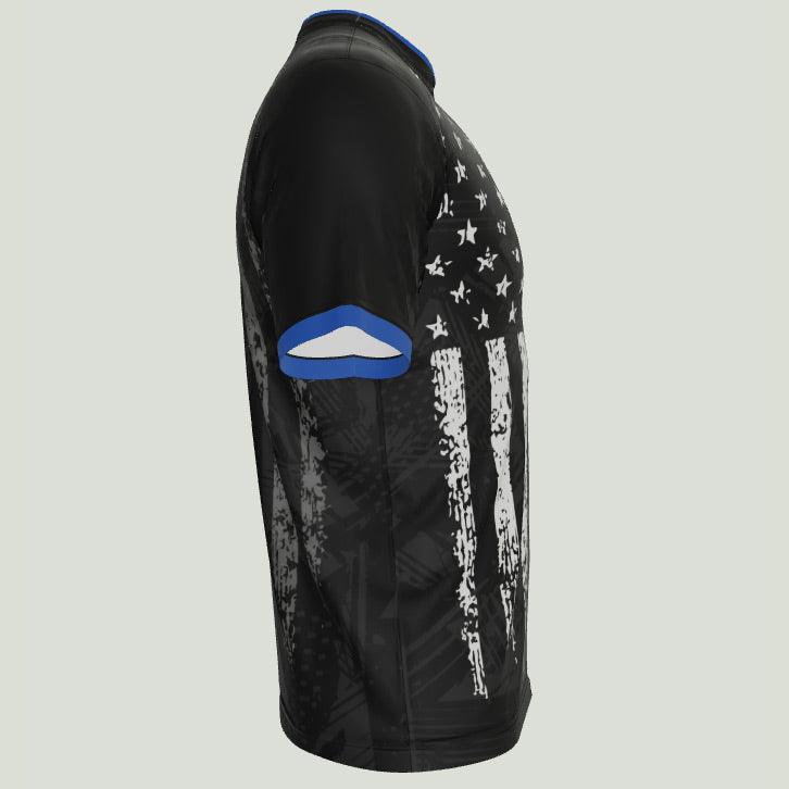 blue line gear Thin Blue Line Custom USA Jersey | Custom Team Jerseys | XS to 3XL | Breathable Loose Fit