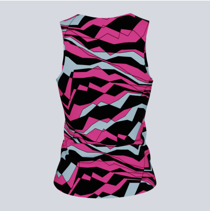 Load image into Gallery viewer, Ladies Custom Fitted Track Singlet Trace Jersey
