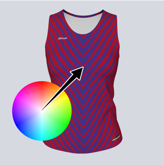 Ladies Custom Fitted Track Singlet Vector Falls Jersey