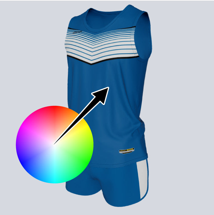 Load image into Gallery viewer, Custom Fitted Track Singlet Vortex Set
