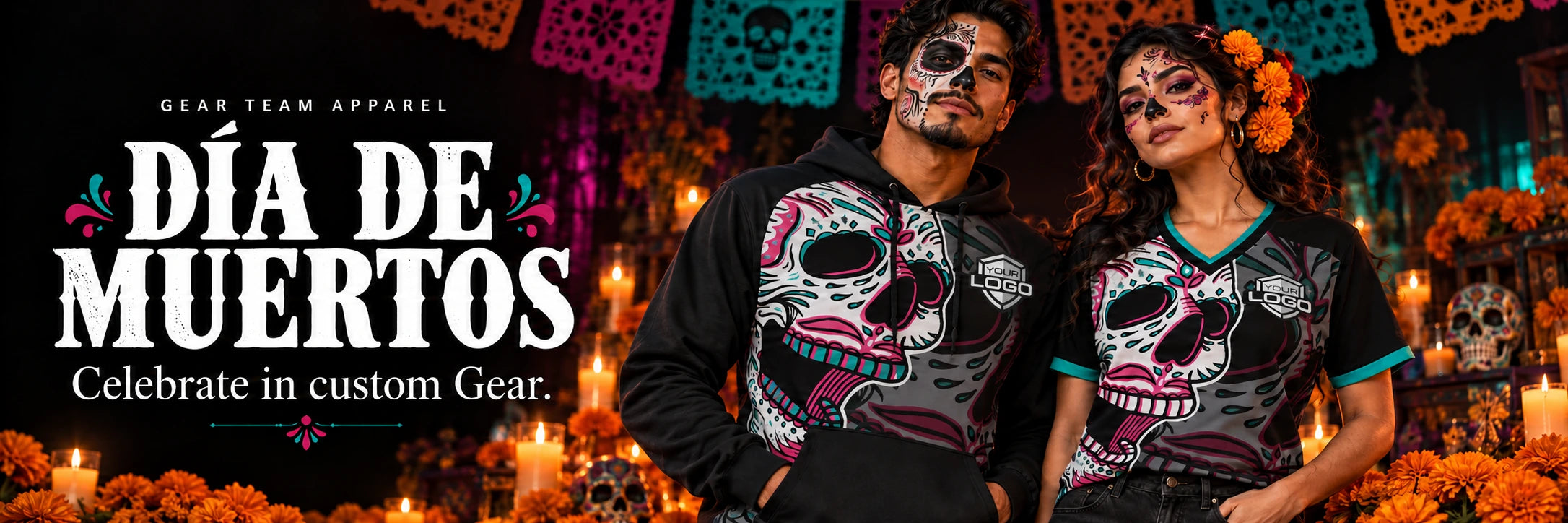 Gear Team Apparel — Día de Muertos. Celebrate in custom Gear.