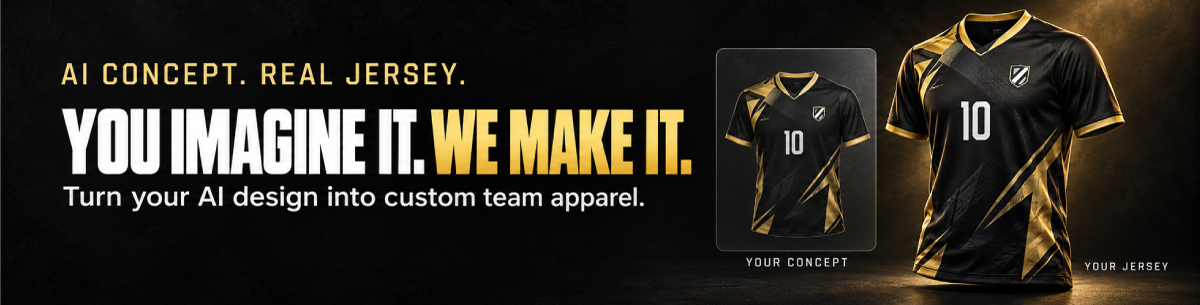 AI concept to finished custom team jersey